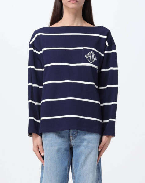 RALPH LAUREN RL CRST MRNR-LONG SLEEVE-T-SHIRT