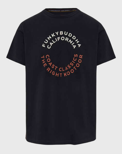 FUNKY BUDDHA T-shirt με text artwork τύπωμα στο στήθος