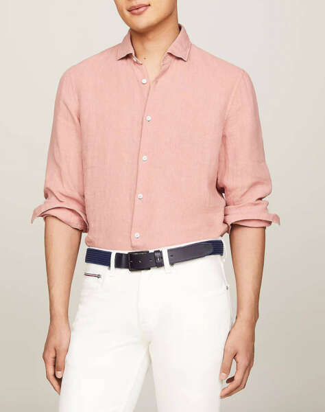 TOMMY HILFIGER DC GMD LINEN SOLID SHIRT