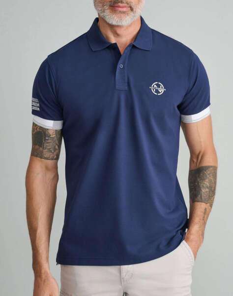 NAVY&GREEN POLO ΜΠΛΟΥΖΑΚΙ