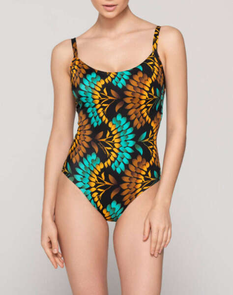 LUNA Emerald swimsuit with removable cup