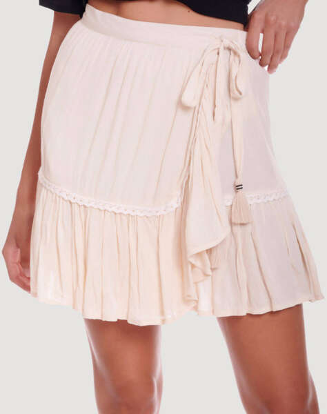 FUNKY BUDDHA Ruffle mini skirt