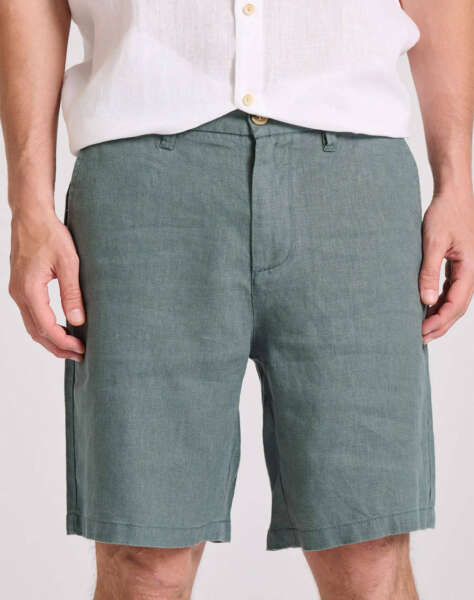 FUNKY BUDDHA Comfort fit λινή chino βερμούδα