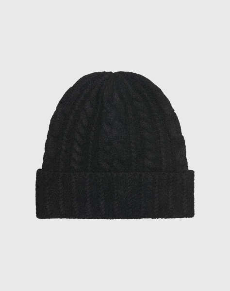 ONLY ONLSALLY LIFE CABLE LUREX KNIT BEANIE CC
