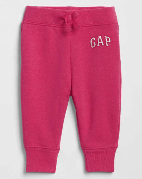 GAP Ροζ babyGap Gap Logo Παντελόνι Fleece