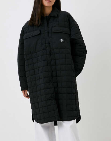CALVIN KLEIN ΠΑΛΤΟ LONG QUILTED UTILITY COAT