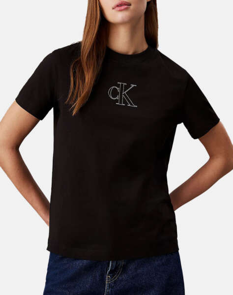 CALVIN KLEIN OUTLINED CK REGULAR TEE