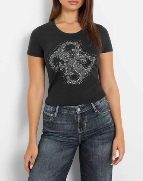 GUESS SS RN 4G LOGO TEE WOMEN