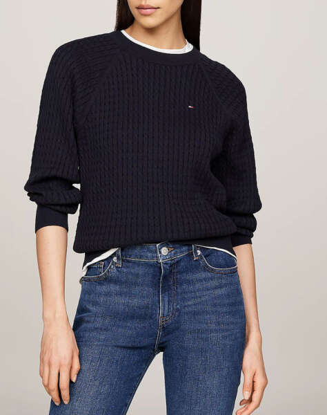 TOMMY HILFIGER CO CABLE C-NK SWEATER