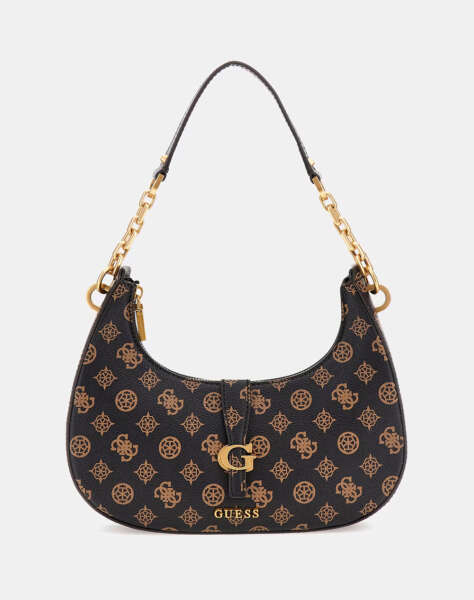 GUESS KUBA TOP ZIP SHOULDER BAG ΤΣΑΝΤΑ ΓΥΝΑΙΚΕΙΟ (Διαστάσεις: 28 x 22 x 6 εκ)