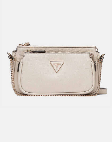 GUESS NOELLE DBL POUCH CROSSBODY WOMEN''S BAG (Dimensions: 24 x 13 x 5 cm)