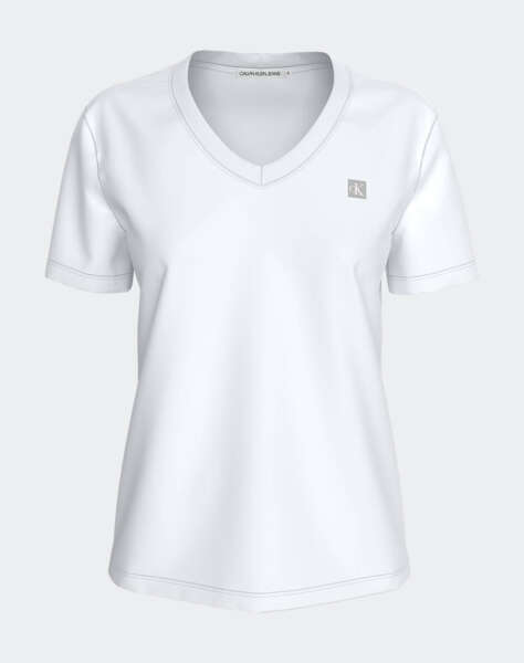 CALVIN KLEIN ΜΠΛΟΥΖΑ CK EMBRO BADGE V-NECK TEE