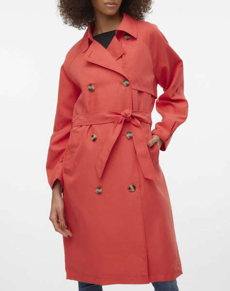 VERO MODA VMDOREEN LONG TRENCH COAT BOOS