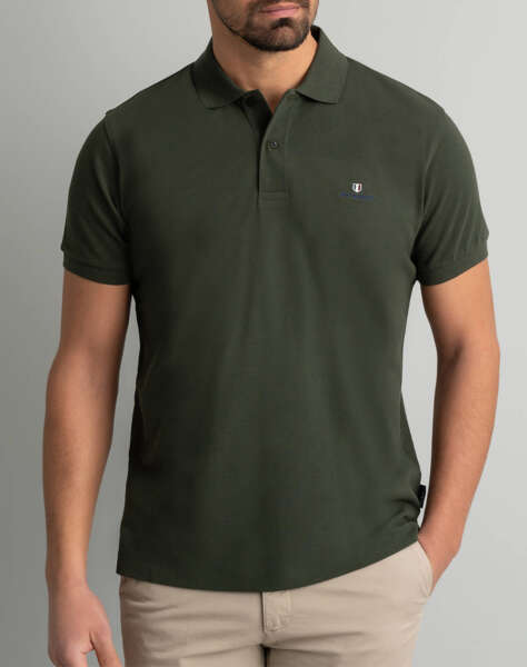 NAVY&GREEN POLO ΜΠΛΟΥΖΑΚΙ-CUSTOM FIT