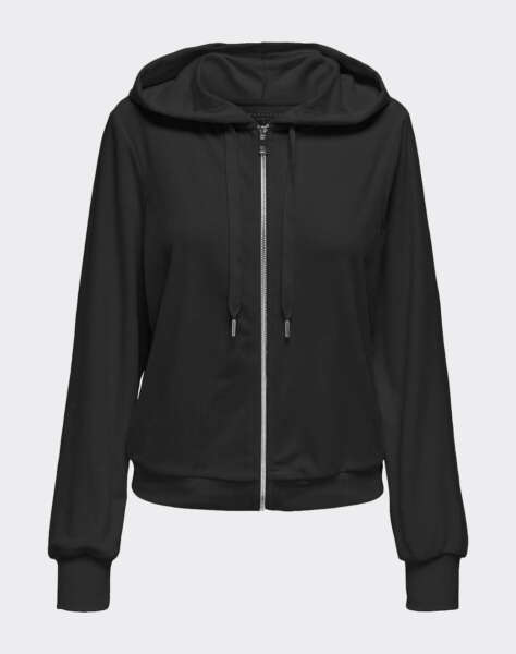 ONLY ONLREBEL L/S ZIP STRING HOOD CC SWT