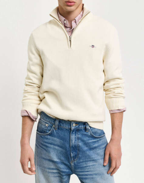 GANT ΠΟΥΛΟΒΕΡ ΜΜ CASUAL COTTON HALF ZIP