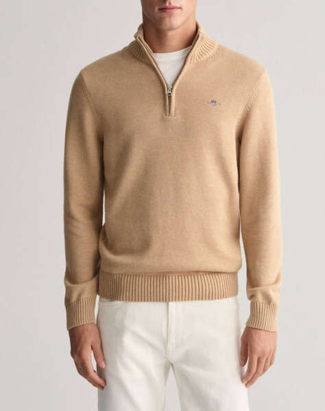 GANT SWEATER LS CASUAL COTTON HALF ZIP