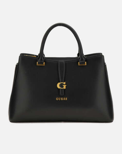 GUESS KUBA TRI COMPARTMENT SATCHEL WOMEN''S BAG (Dimensions: 34 x 10 x 21 cm.)