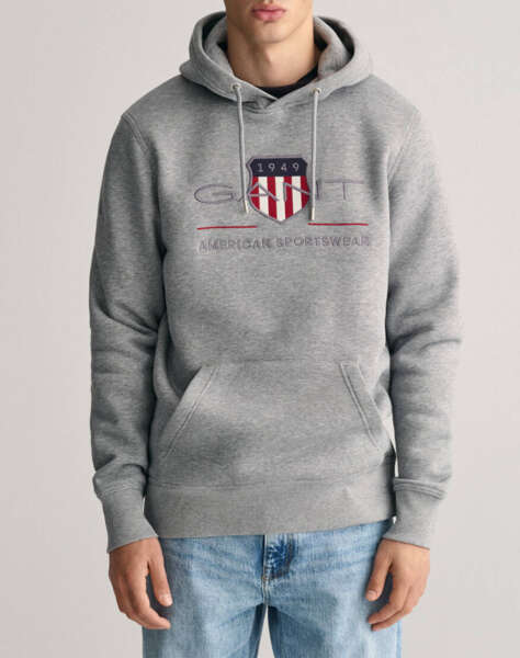 GANT LS REG ARCHIVE SHIELD HOODIE