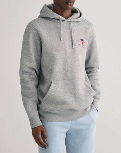 GANT LS REG MEDIUM ARCHIVE SHIELD HOODIE