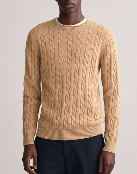 GANT SWEATER LS COTTON CABLE C-NECK