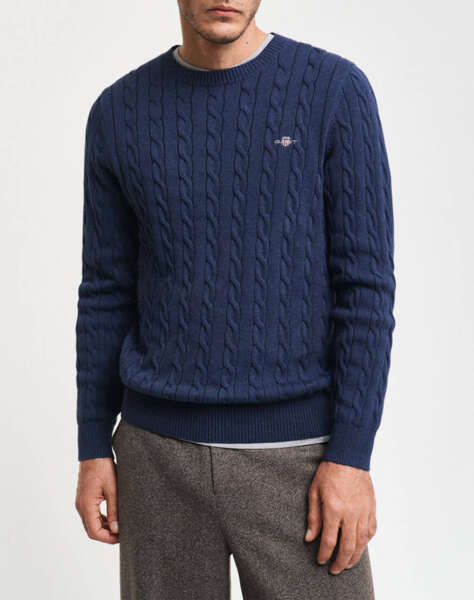 GANT SWEATER LS COTTON CABLE C-NECK