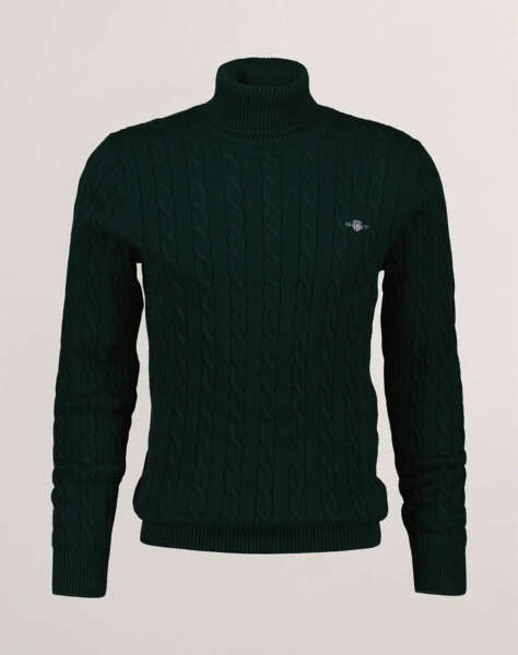 GANT SWEATER LS COTTON CABLE TURTLE NECK