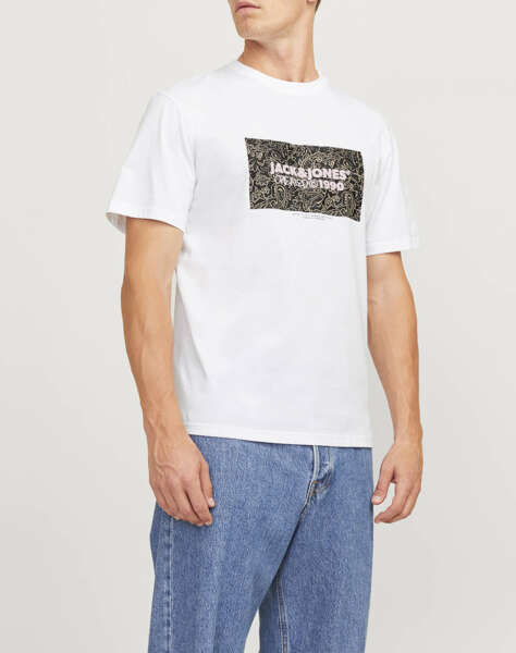 JACK&JONES JORBUSHWICK BOX TEE SS CREW NECK LN