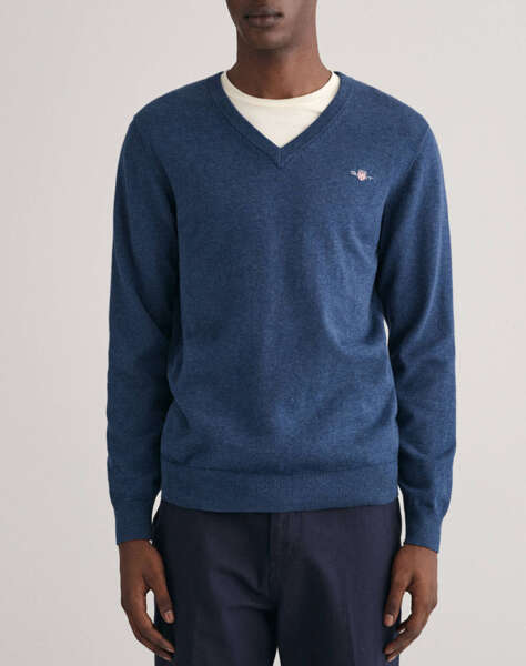 GANT SWEATER LS CLASSIC COTTON V-NECK