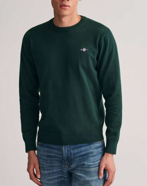 GANT SWEATER LS CLASSIC COTTON C-NECK