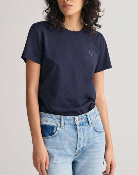 GANT REG TONAL SHIELD SS T-SHIRT