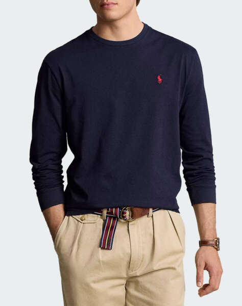 RALPH LAUREN LSCNCLSM5-LONG SLEEVE-T-SHIRT