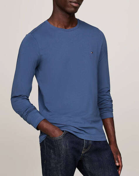 TOMMY HILFIGER STRETCH SLIM FIT LONG SLEEVE TEE