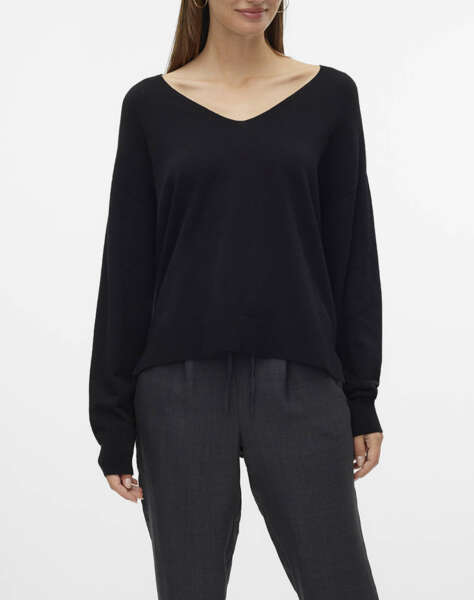 VERO MODA VMBREEZE LS V-NECK PULLOVER BOO