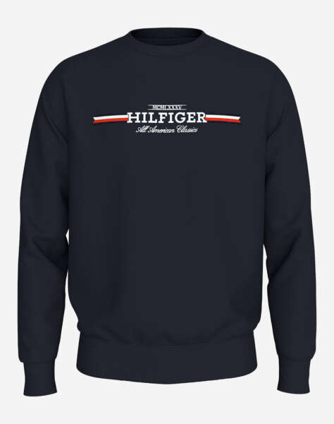 TOMMY HILFIGER HILFIGER STRIPE SWEATSHIRT