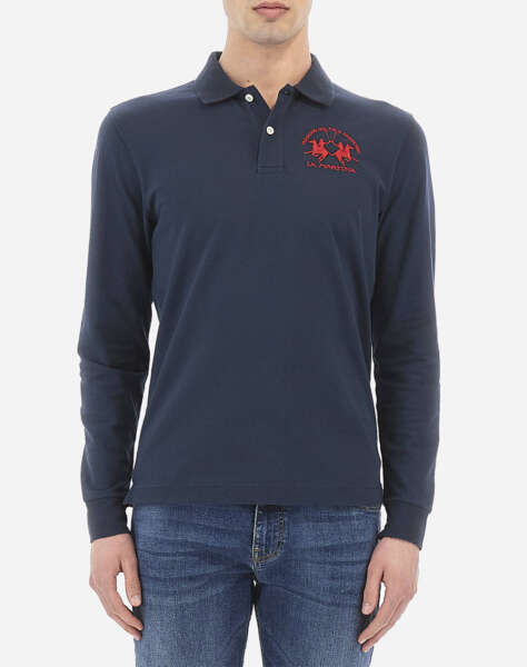 LA MARTINA ΜΠΛΟΥΖΑ POLO ΜΜ MAN POLO L/S PIQUET STRETCH