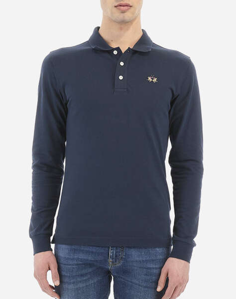 LA MARTINA POLO SHIRT MAN POLO L/S PIQUET STRETCH