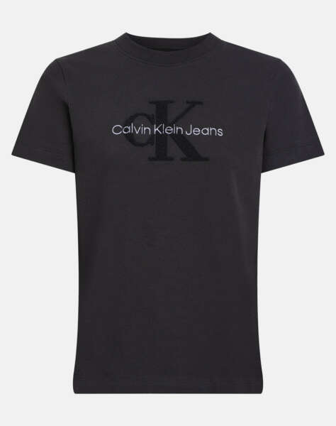 CALVIN KLEIN CHENILLE MONOLOGO REGULAR TEE