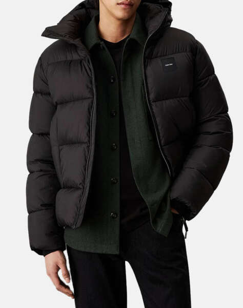 CALVIN KLEIN HOODED QUILT PUFFER MW