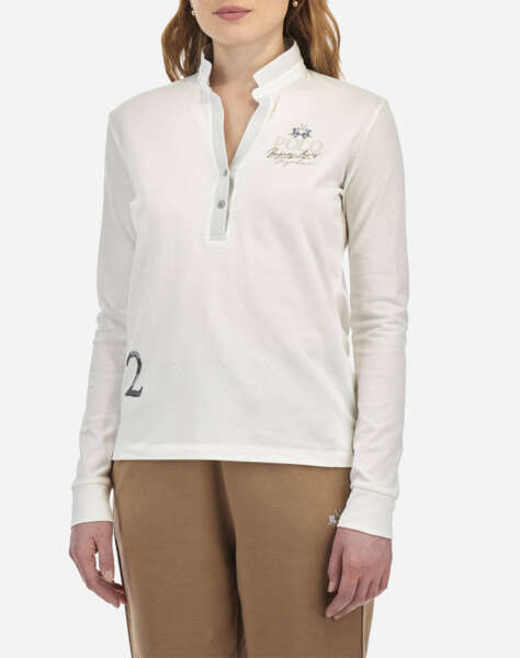 LA MARTINA WOMAN POLO LONG SLEEVES PIQUET