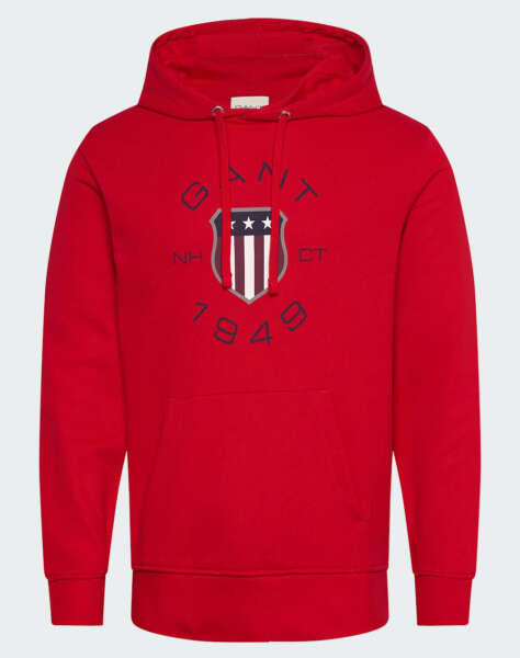 GANT LS PRINT SWEAT HOODIE