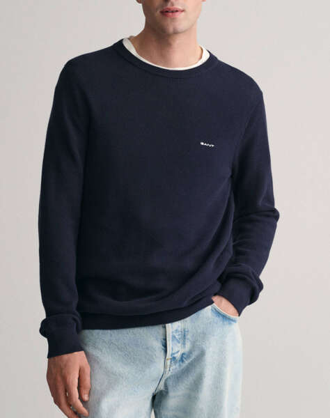 GANT ΠΟΥΛΟΒΕΡ ΜΜ COTTON PIQUE C-NECK