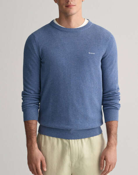 GANT ΠΟΥΛΟΒΕΡ ΜΜ COTTON PIQUE C-NECK