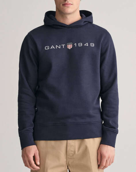 GANT SWEATSHIRT LS PRINTED GRAPHIC HOODIE