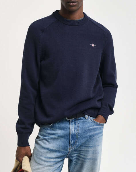 GANT ΠΟΥΛΟΒΕΡ ΜΜ CASUAL COTTON SADDLE C-NECK