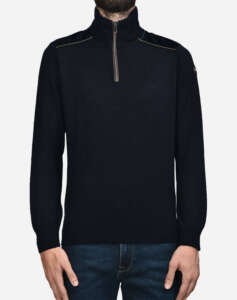 PAUL&SHARK MENS ZIPPED PULLOVER C.W. WOOL