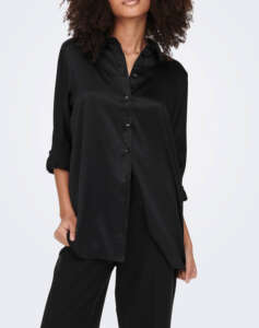 ONLY ONLVICTORIA SATIN SHIRT NOOSWVN