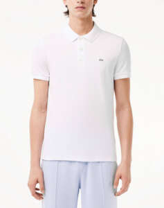 LACOSTE ΜΠΛΟΥΖΑ ΚΜ SHORT SLEEVED RIBBED COLLAR SHIRT