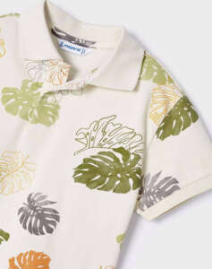 MAYORAL Short sleeve printed polo shirt