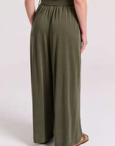 FUNKY BUDDHA Loose fit pants with elastic waist and belt